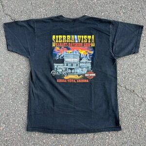 Harley Davidson faded chrome eagle with back hit tee Size XL